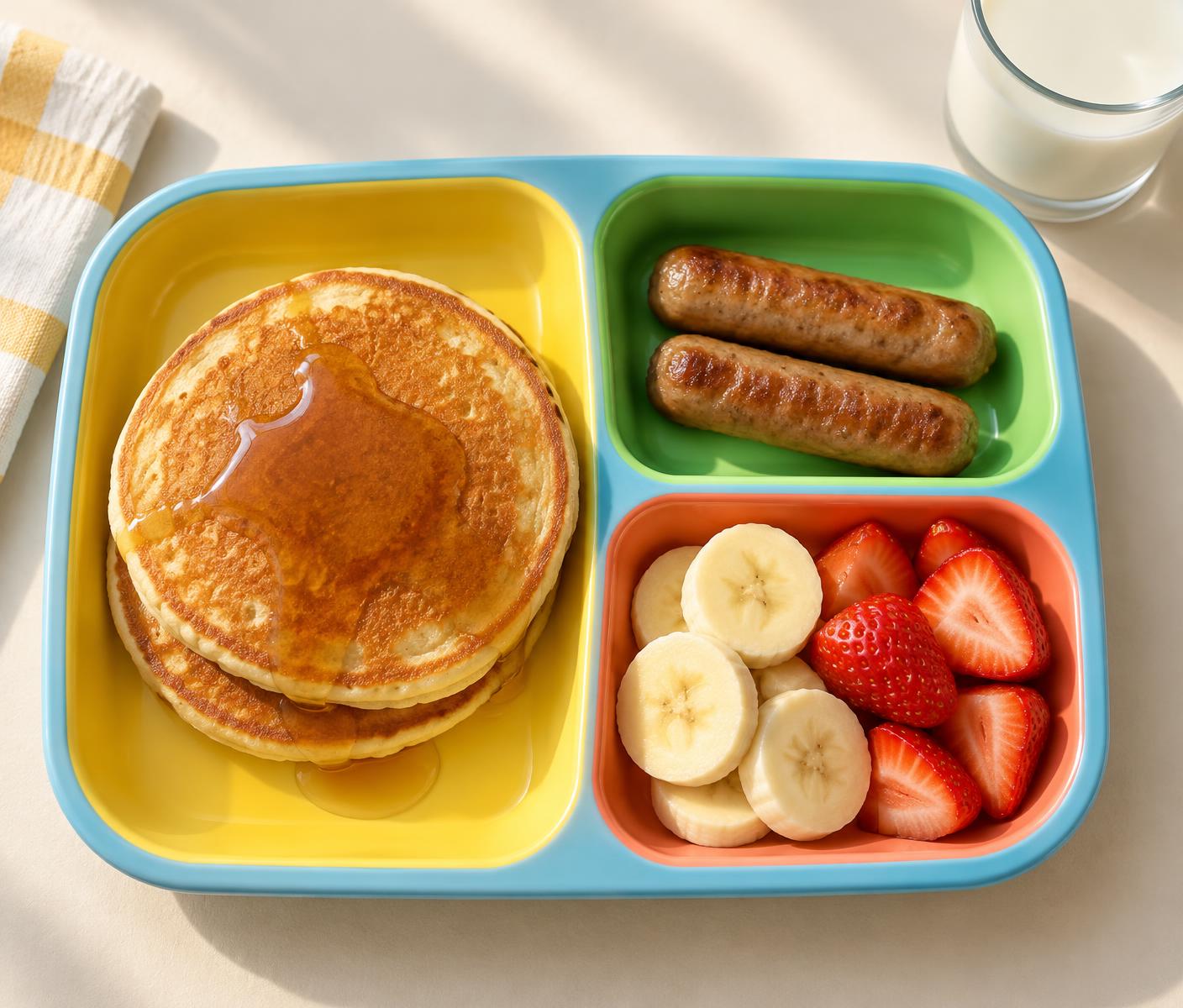 Colorful children's meal tray